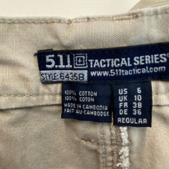 5.11 Tactical Pants Womens 6 Military Work Cargo Fire Emt Work Cotton Canvas - Picture 2 of 11